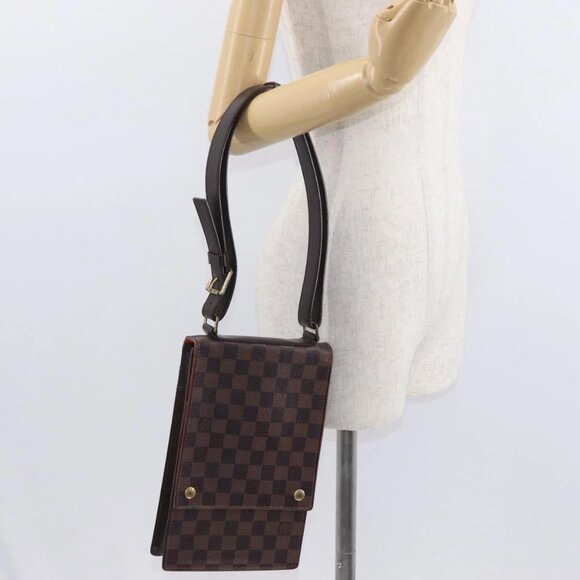 Authentic LOUIS VUITTON Damier Ebene Portello Shoulder Bag bst477-120225 - Picture 16 of 16